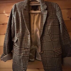 Classic Houndstooth Women's Blazer